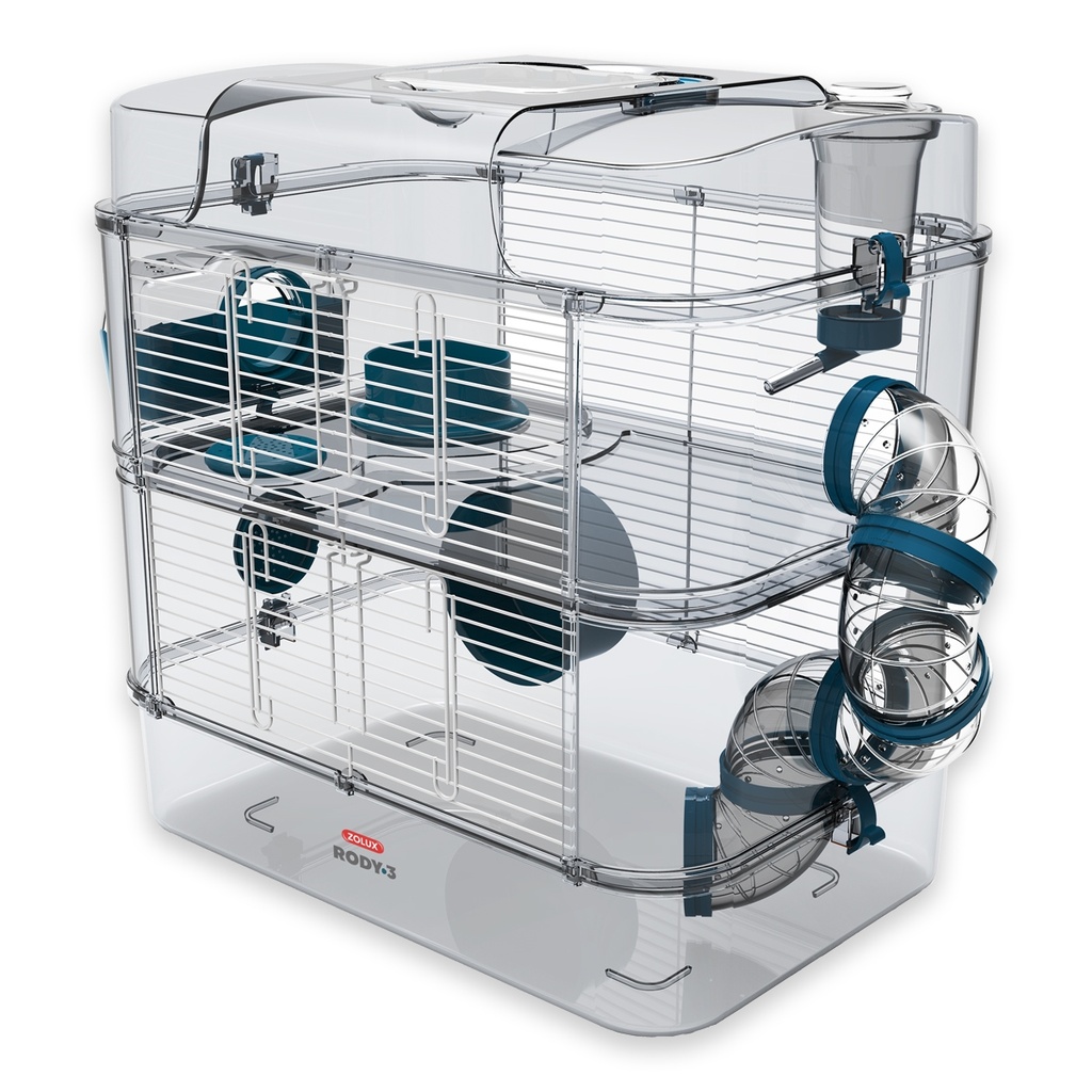 Zolux Rody 3 Duo Rodent Cage - Blue