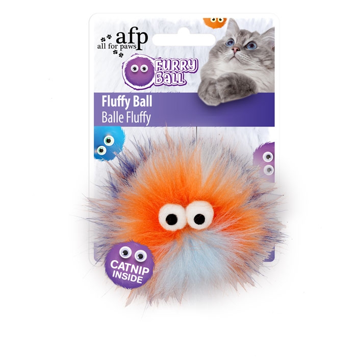 afp-All for Paws Fluffy Ball Orange