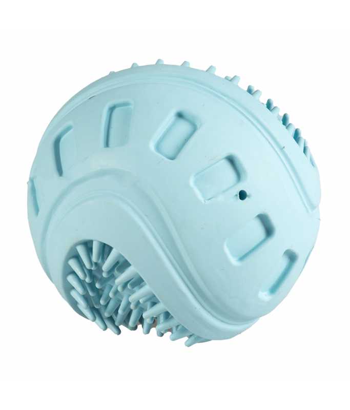 Duvo+ Dog Toy Rubber Giggle Ribble Ball 8,5X8,5X8,5cm Blue