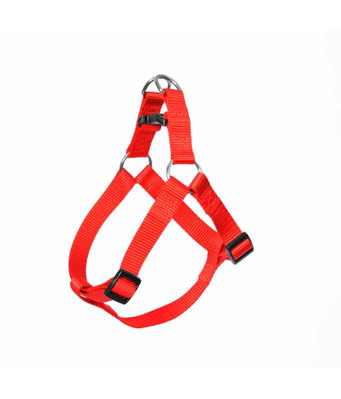 Duvo+ Nylon Step In Harness Red 50-65cm x 20mm
