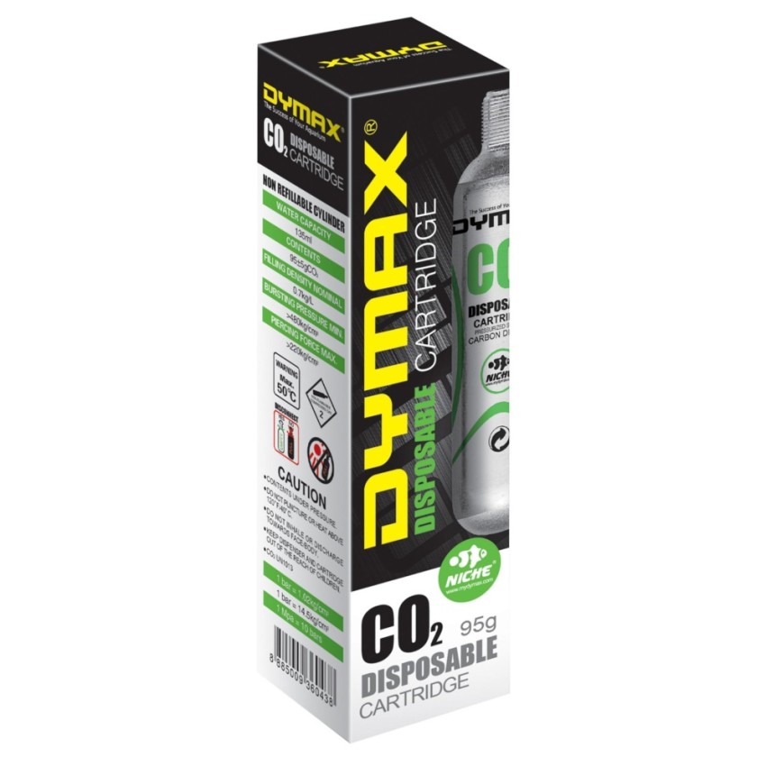 Dymax CO2 Disposable Cylinder 1x95gm