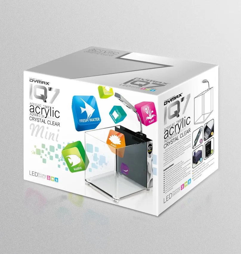 Dymax IQ7 Mini Acrylic Aquarium Blue