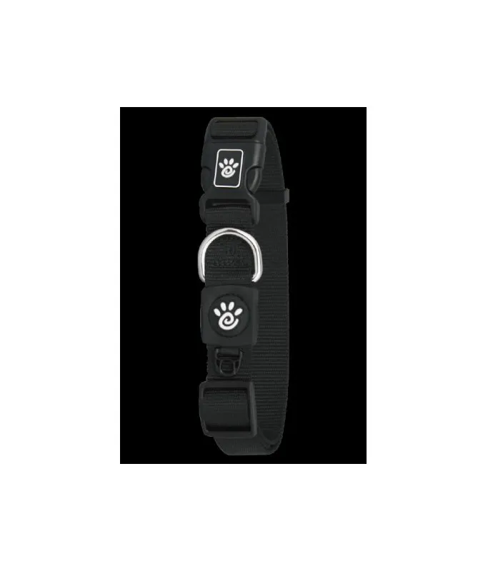 Doco Signature Nylon Collar -DCSN002 Color - Black- M - 3/4x13.5-20