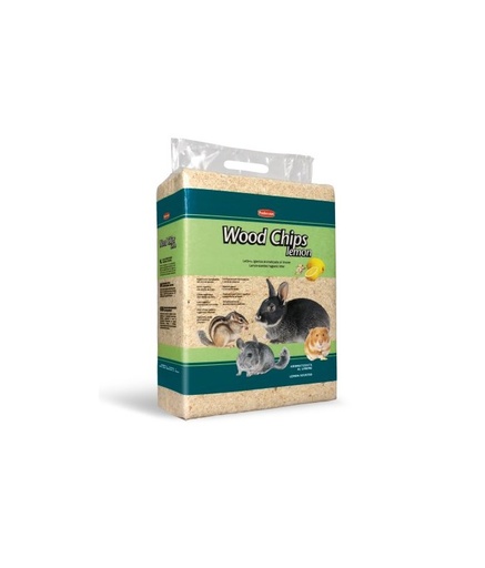 [PP00370] Padovan Woodchips Lemon 4kg /56l Lemon-scented Hygienic Litter Rabbit Hamster Gerbil Squirrel Mice Rodents