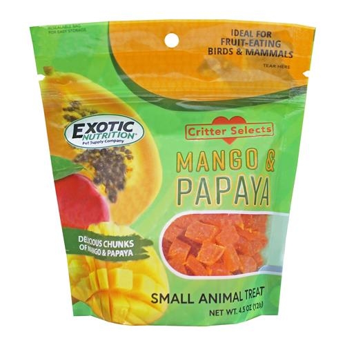 [EOEN1503] Exotic Nutrition Critter Select's Mango & Papaya Treat 4.5oz / 128gm