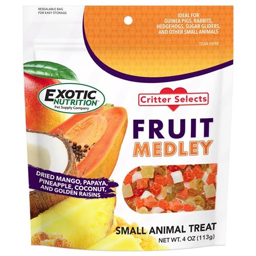 [EOEN3392] Exotic Nutrition Critter Select's Fruit Medley Treat 4oz
