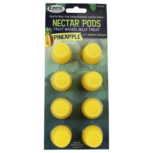 [EOEN3237] Exotic Nutrition Nectar Pods Pineapple Pack of 8
