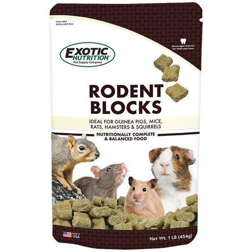 [EOEN1879] Exotic Nutrition Rodent Blocks 1LB