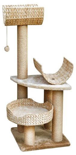 [FAFICP-118-0015] Fauna PALUCCO Cat Play Tower Beige LWH 40x40x98cm