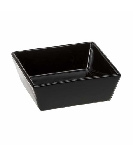 [71099317] Ferplast Altair Ceramic Pet Bowl 14x14x5cm 0.5L Black