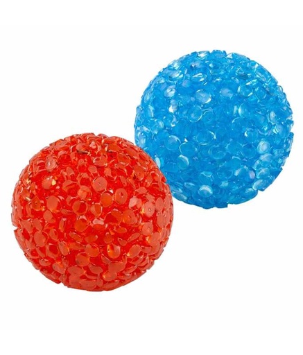 [85200799] Ferplast Neon Ball Cat Toy Small x2 Dia.4 cm Pa 5200, Mixed Colours 2Pcs In Pack