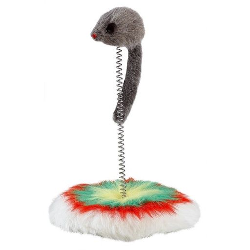 [85030099] Ferplast PA Mouse On Spring Cat Amusement & Play Toy