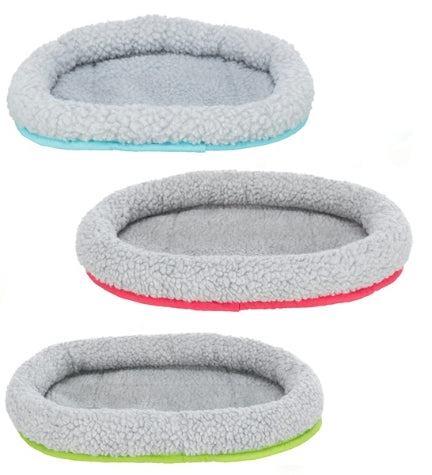 [204869-1] Trixie Fur Bed for Small Pets - BLUE/35X28CM
