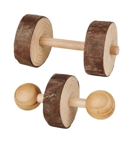 [201368-1] Trixie Wooden Rabbit Dumbbell Set for Small Pets 4.5x9cm