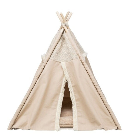 [205803-1] Trixie Boho Tipi Cave for Dogs & Cats - BEIGE/55X65X55CM