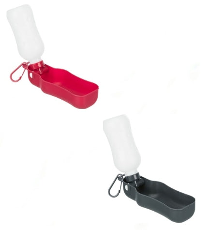 [204955-1] Trixie Bottle with Dog Bowl - GREY/250ML