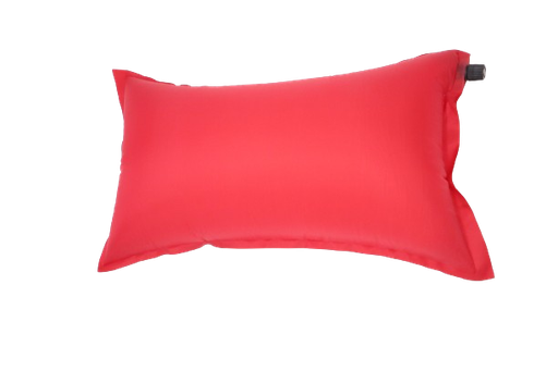 [NFLTPLW-RED] Self Inflate Travel Pillow Red Spongy Oxford Sleep Well Camping Hiking Outdoor Survival