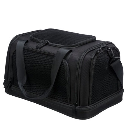 [205981-1] Trixie Plane Airline Carrier for Cats BLACK 28X25X44CM