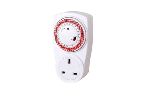 [TE-01A] TE-01A 24-Hour Plug-In Timer Maximum 250VAC/50Hz 13A 3000W with 15-Minute Interval Segments