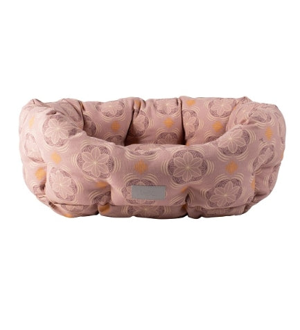 [206137-2] PetShop by Fringe Studio Star Tile Cuddler Pet Bed - MAUVE/20X24X9