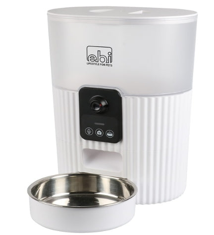 [206189-1] ebi Kualo Smart Feeder with Camera for Dogs&Cats - WHITE/21X15X28CM