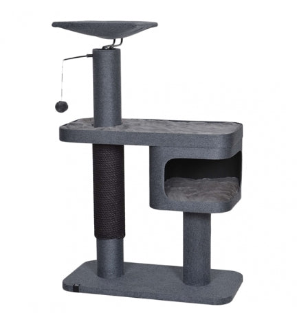 [204114-1] ebi Cat Scratching Tree Katla - ANTRACITE/85X42X128CM