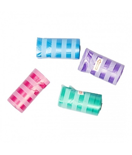 [LR311338] Duvo Plus Classic Colour Striped Poo Bags 80-Pieces