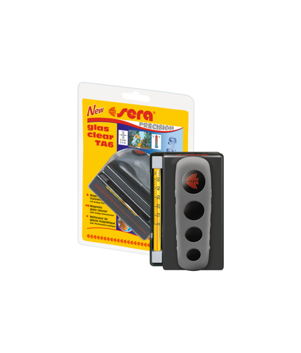 [SR08858] Sera Glas Clear TA6 Algae Magnet for Aquarium With Thermometer as Windscreen Cleaner or Cleaning Magnet