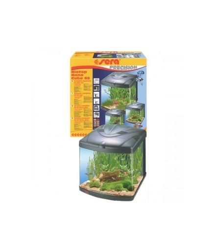 [SR31066] Sera Biotop Nano Curved Glass Ground And Polished Freshwater Tank Cube 60