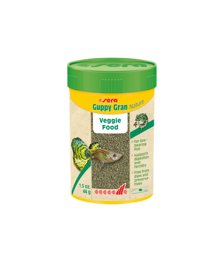 [SR00710] Sera Guppy Gran Nature 100ml / 44gm