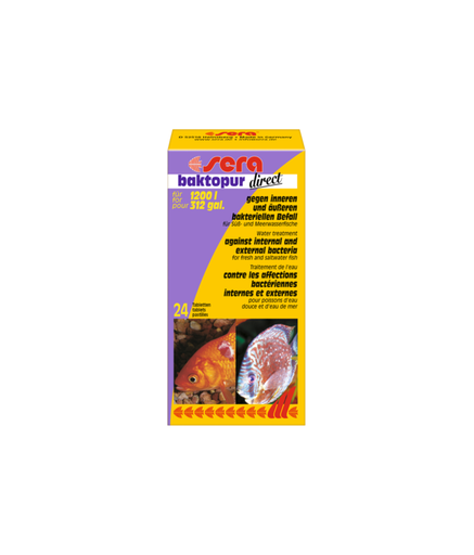 [SR02590] Sera Baktopur Direct Water Conditioner Against Bacterial Infections Count - 24