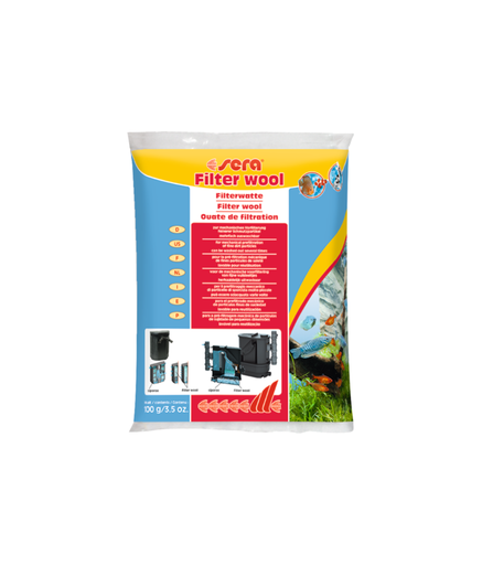 [SR08460] Sera Filter Wool Mechanical Prefiltration 100gm