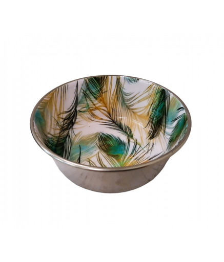 [SWT-5031 A-21] Pado Heavy Bowl Inside Meena 21cm