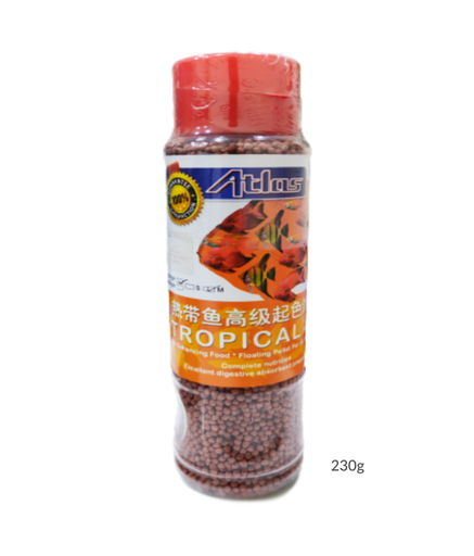 [FFDATTP230] KW Zone Atlas Tropical Fish Feed Complete Aquarium Fish Food 230gm