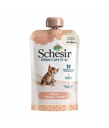 [C1072010] Schesir Kitten Pouch Chicken Wet Food 150gm