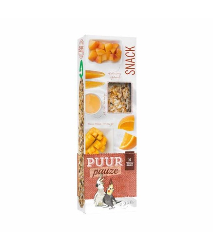 [LR654888] Witte Molen Puur Pauze Sticks With Apricot & Mango for Large Parakeet & Cockatoo 140gm