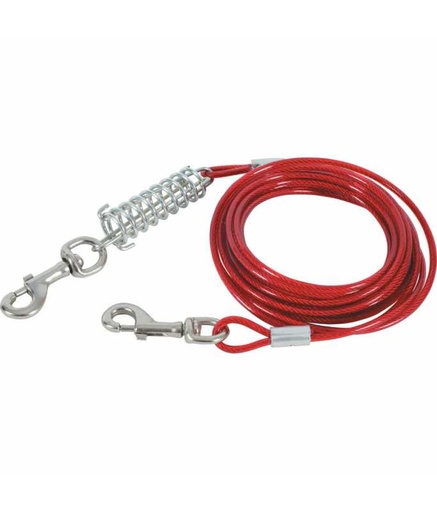 [2020110401281] Pado Dog Tie Out Cable with Spring 5mm x 500cm