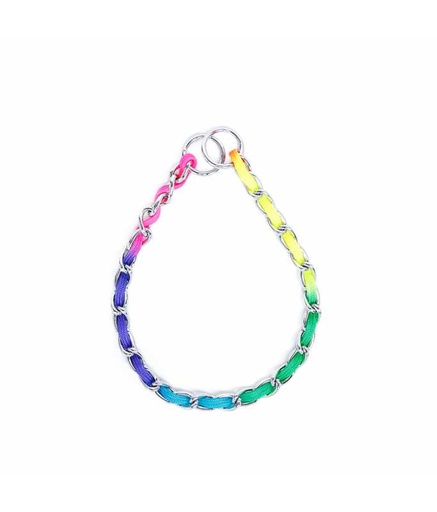 [2020110301277] Pado Choke Chain with Colored Rope 3.5mm x 65cm