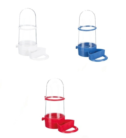 [204959-5] Trixie Water and Feed Dispenser With Perch for Birds - ORANGE/265ML