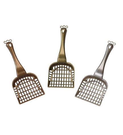 [204669-3] ebi Cat Litter Scoop Royal Edition - PEWTER/26X10.5CM 