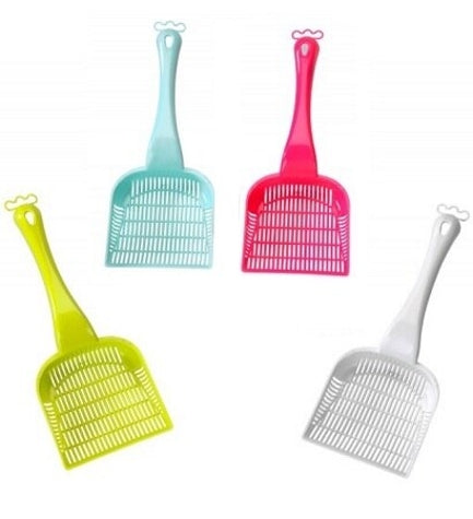 [204670-4] ebi Compact Cat Litter Scoop Celebration Edition - PINK/26X10.5CM 