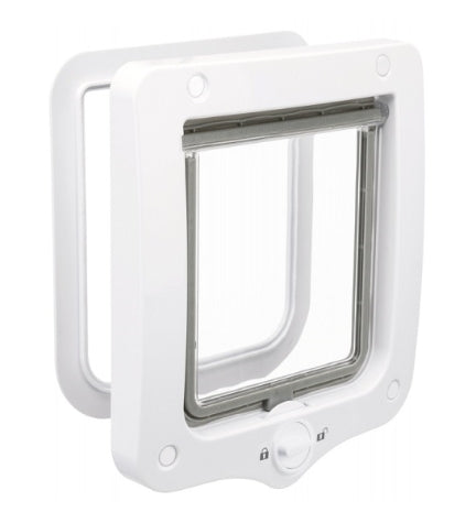 [201224-1] Trixie 2 Way Flap Door for Cats - WHITE/20X22CM