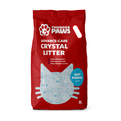 [201804-3] Thunder Paws Advance Care Baby Powder Crystal Cat Litter 5L