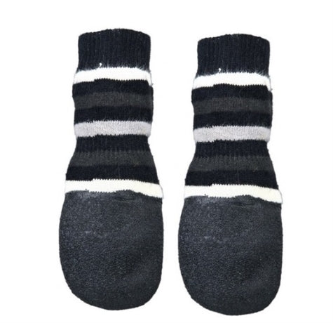 [201169-1] Trixie Sock with Rubber Coating for Dogs - GREY/LARGE