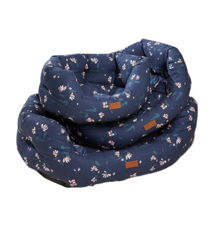 [206002-5] Danish Design Fatface Brush Floral Deluxe Slumber Dog Bed - 101CM