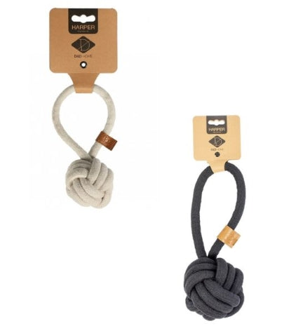 [201857-1] D&D Home Harper Dog Toy - WHITE/LARGE