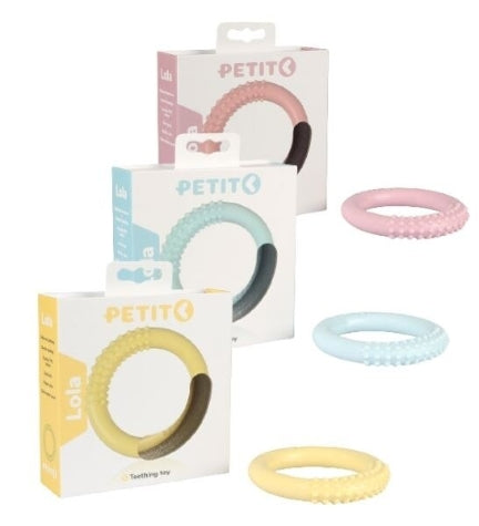 [201875-3] ebi Petit Teething Lola Dental Chew Dog Toy - YELLOW/95X95X15CM