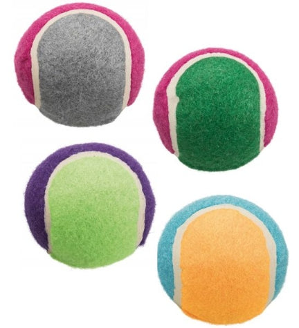 [200775-7] Trixie Tennis Ball Dog Toy - BLUE/LIME/10CM
