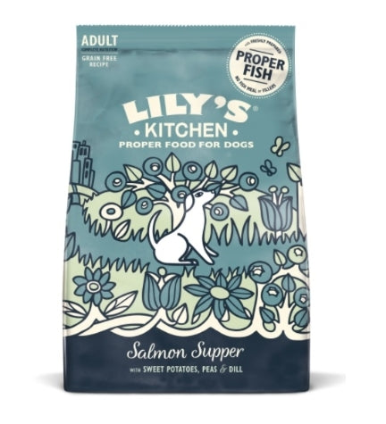[101833-1] Lily's Kitchen Salmon Supper Adult Dog Dry Food - 1KG