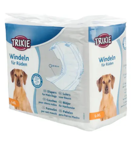 [207070-2] Trixie Diapers for Male Dogs 12pcs - L-XL